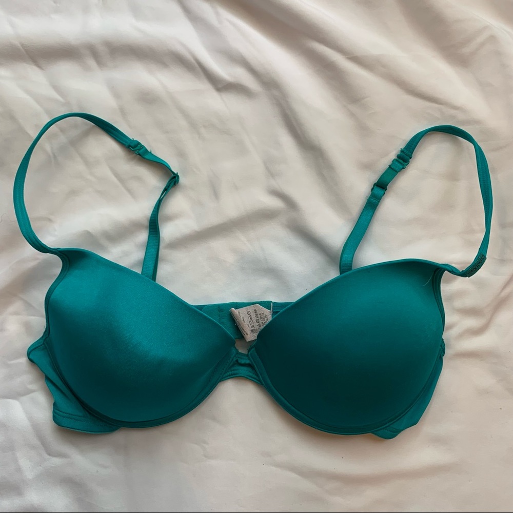 EUC Teal Calvin Klein Push-up Bra